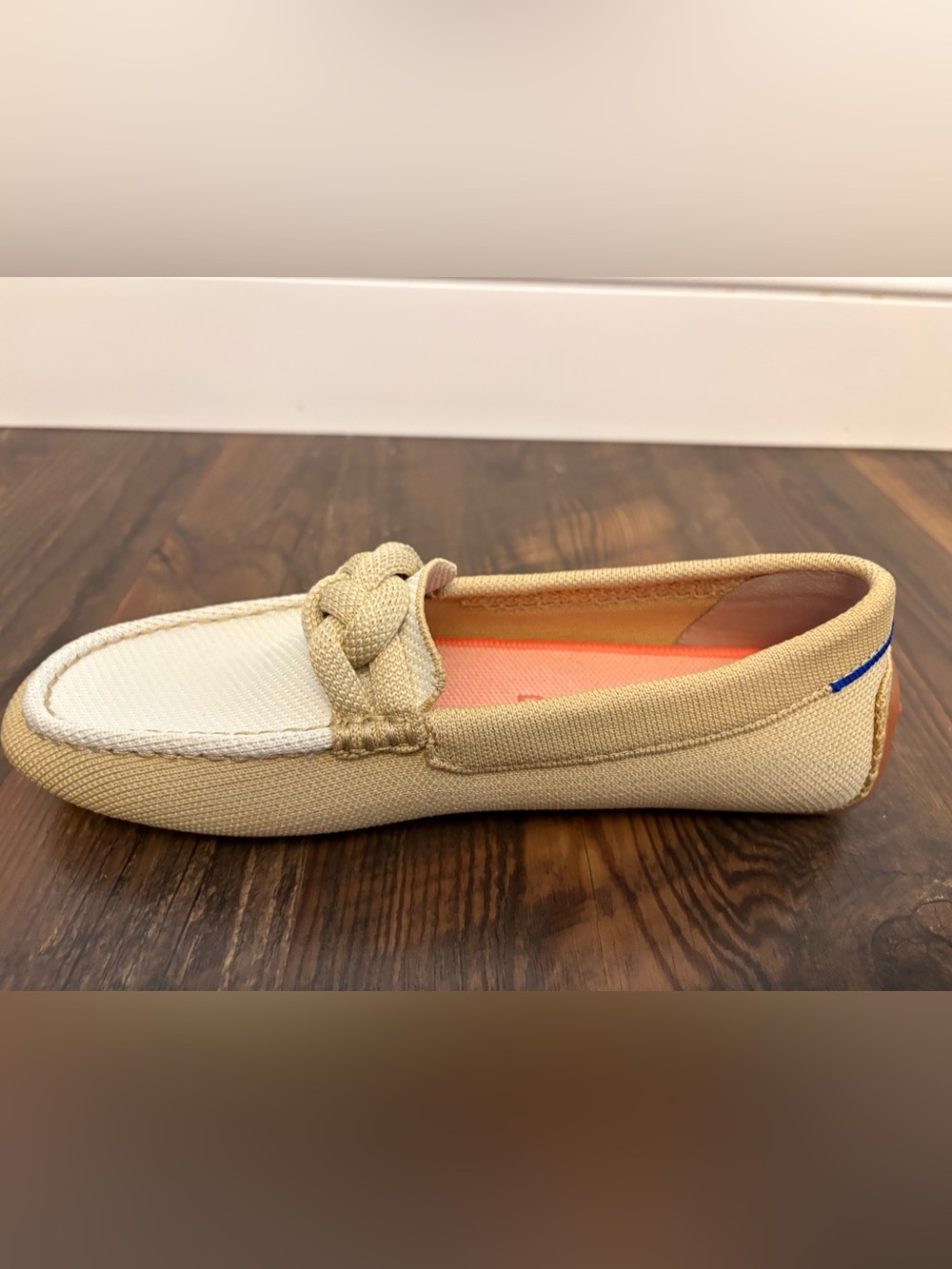 Rothy’s The Driver Loafers Women’s 7.5 Oatmeal Beige Braided Driving Shoes - Picture 5 of 11
